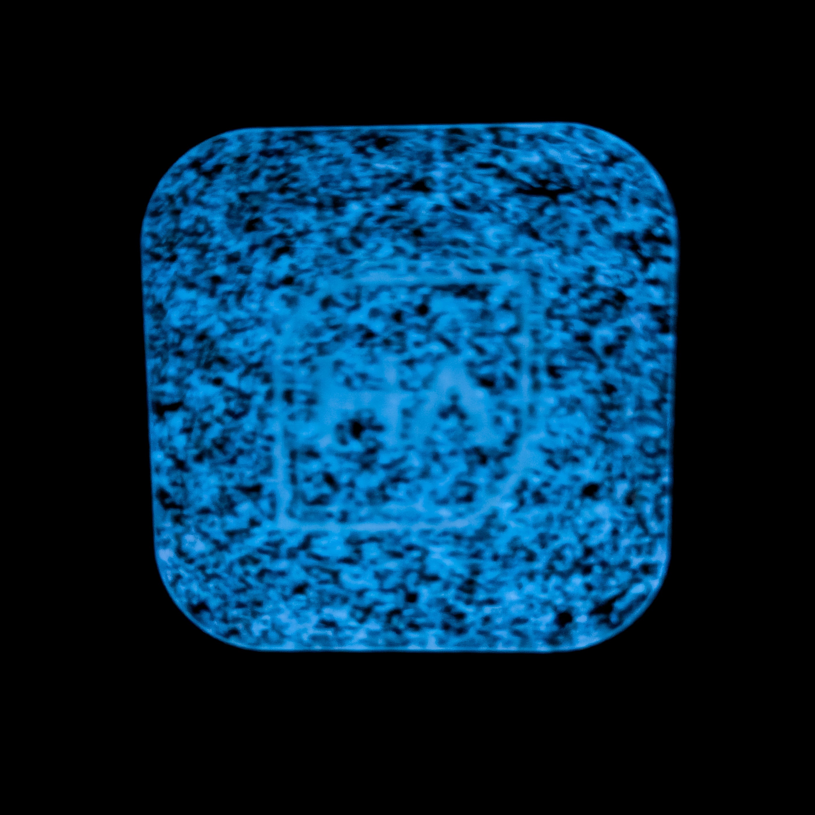 White glow in the dark glitter cast acrylic sheet