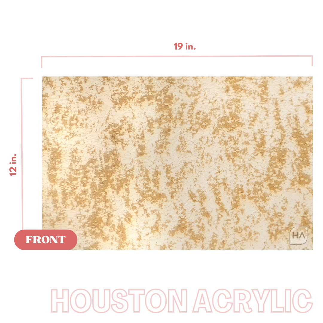 1/8" Antique Golden Glitz Cast Acrylic Sheet Full Size Sheet View