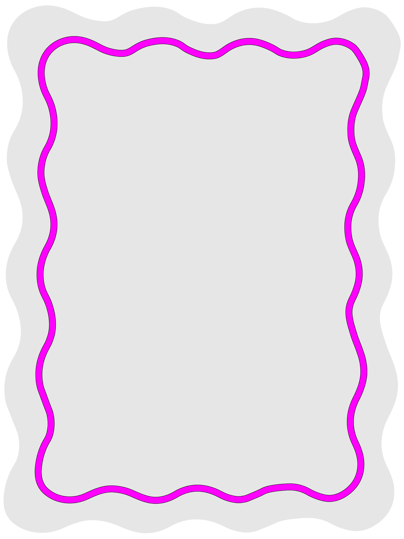 Laser Cutting Fee – Wavy Rectangle Border