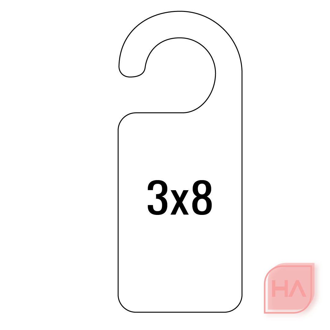 Blank Acrylic Door Hanger (1/8") (10 Pack) Houston Acrylic