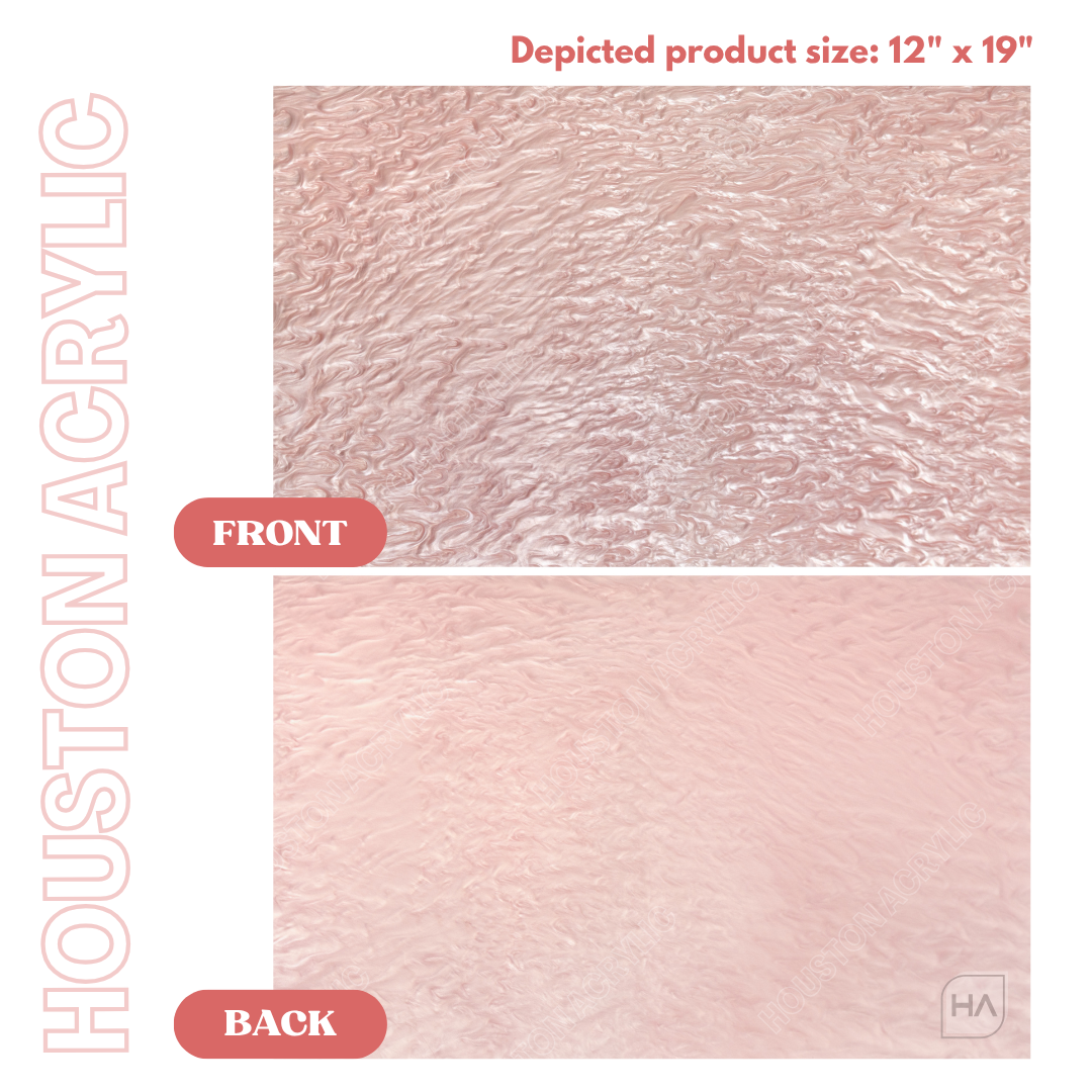 1/8" Baby Pink Pearl Cast Acrylic Sheet