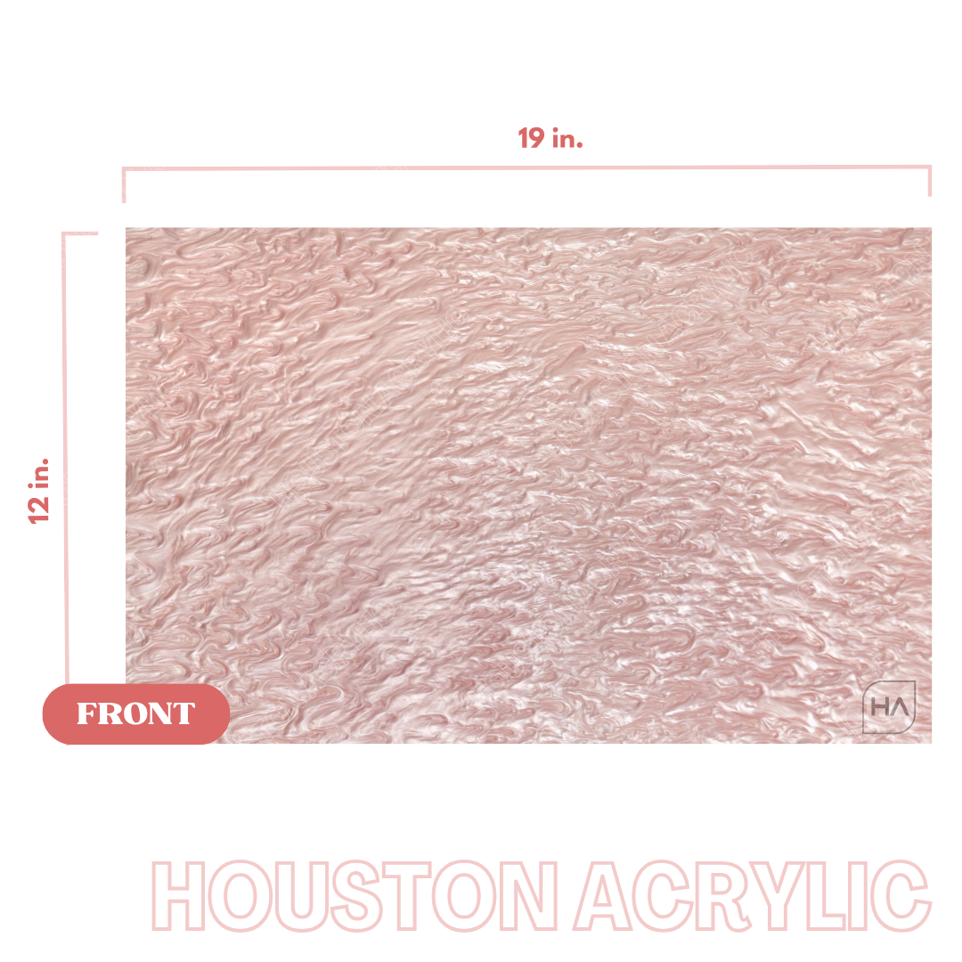1/8" Baby Pink Pearl Cast Acrylic Sheet