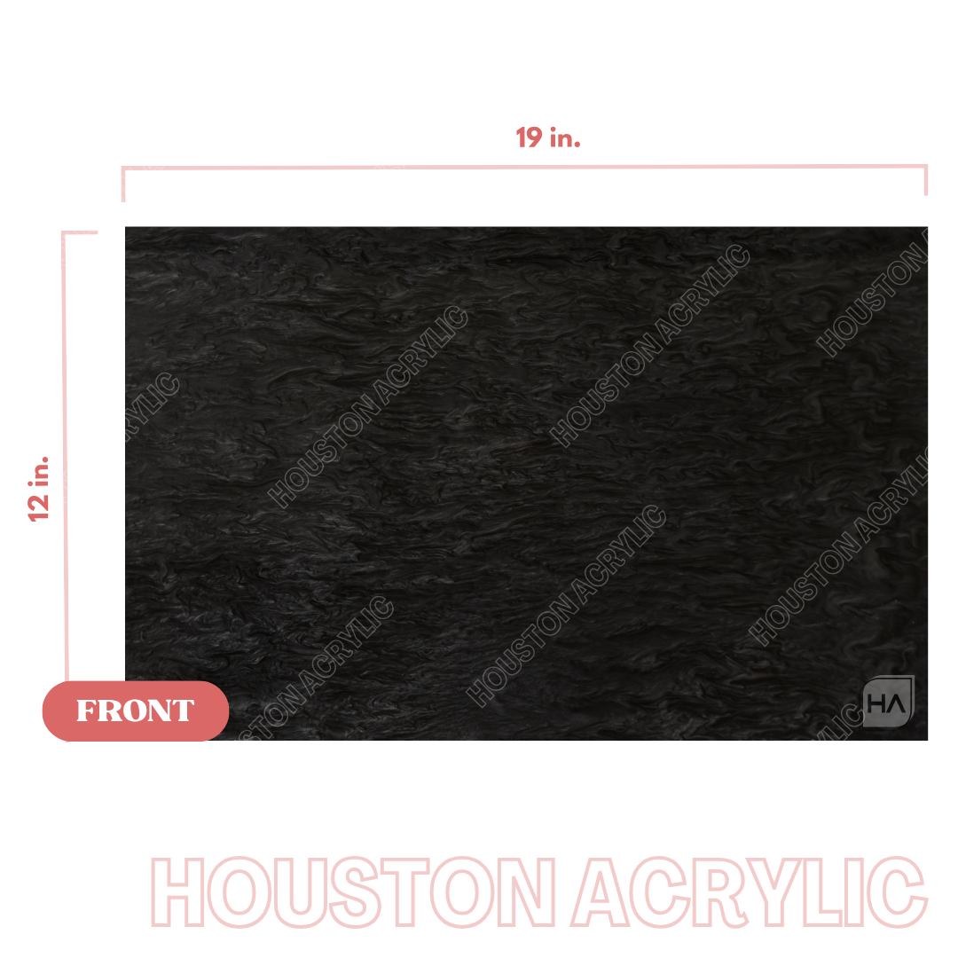 1/8" Black Pearl Cast Acrylic Sheet