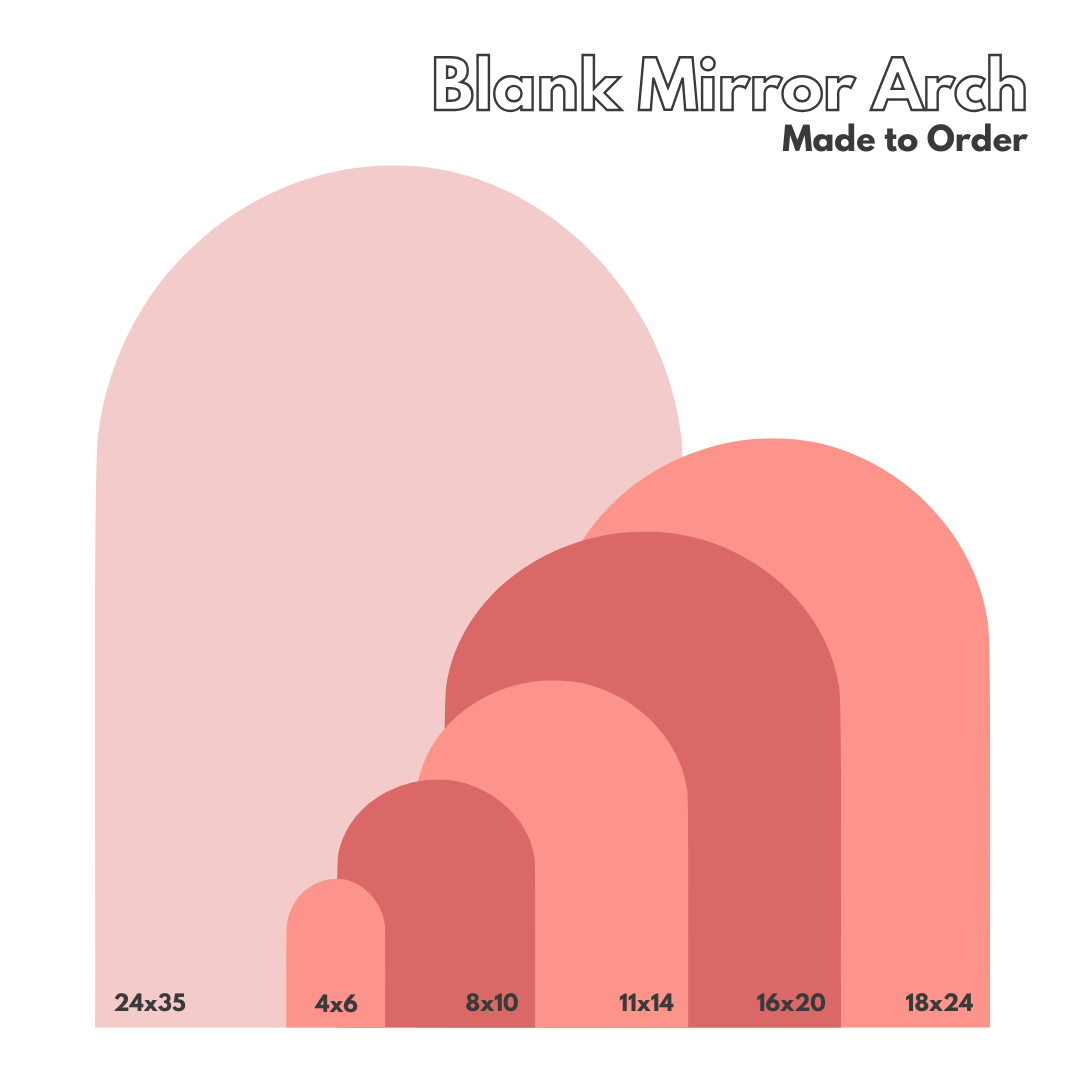 Blank Mirror Acrylic Arch (1/8")