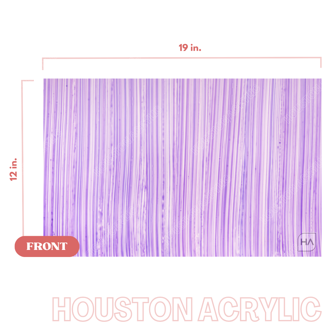 1/8" Brushed Lilac Cast Acrylic Sheet Full Size Sheet View