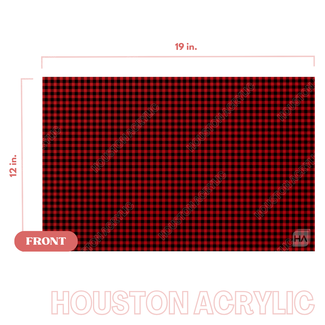 1/8" Buffalo Plaid MakerPrint on clear full size view