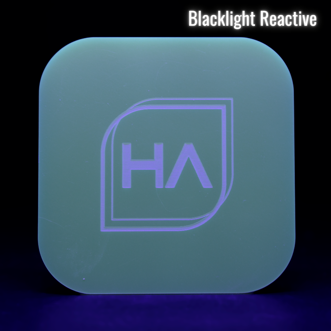 Blacklight reactive 1/8" Baby Yellow Metallic Cast Acrylic Sheet