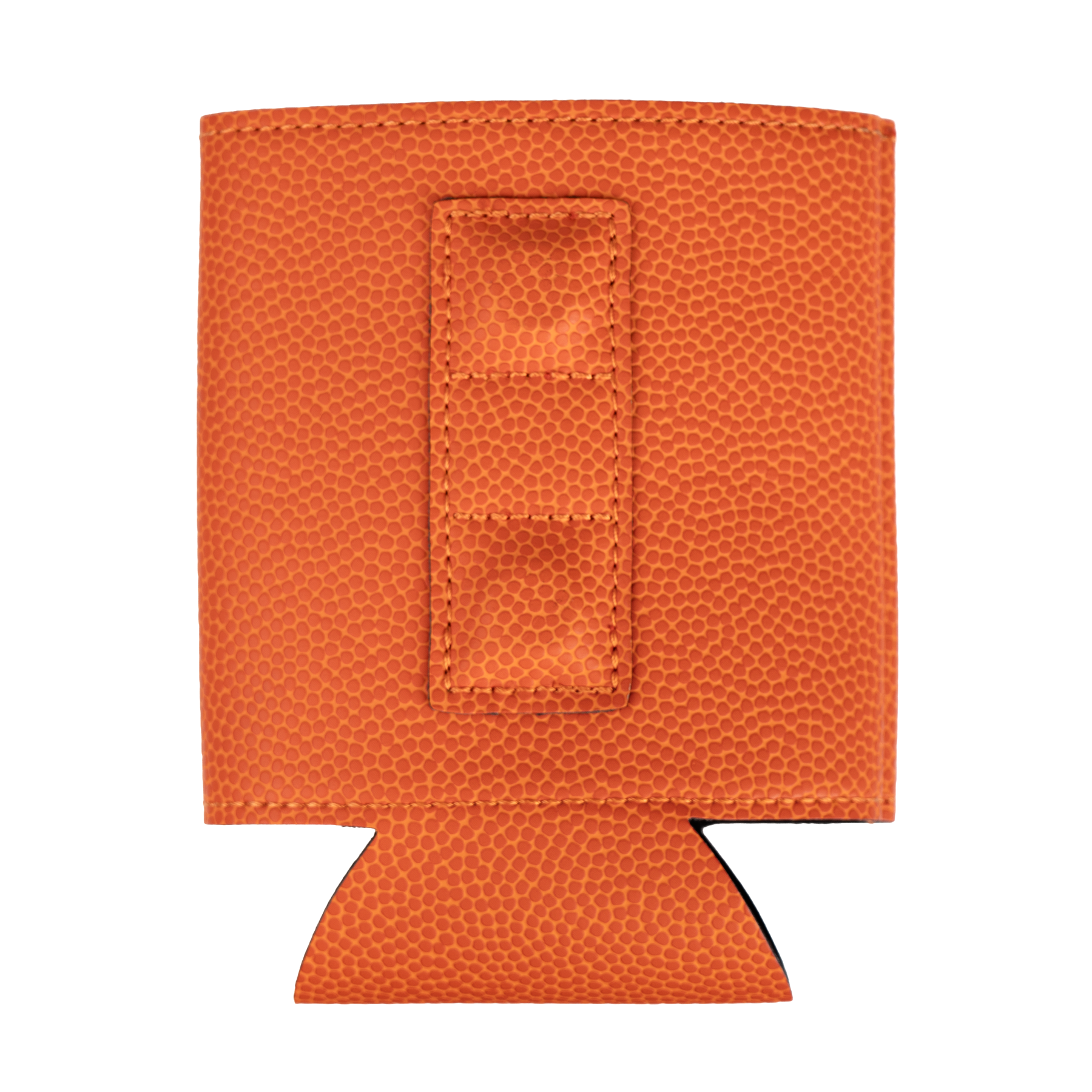 Textured Basketball Orange/Black MakerLeatherette Magnetic Can Duster Laserable Leatherette Blank for Engraving Back View