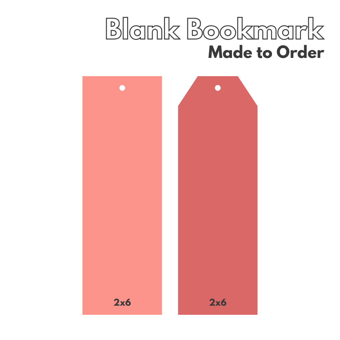 Craft Blank Acrylic Bookmark Shape