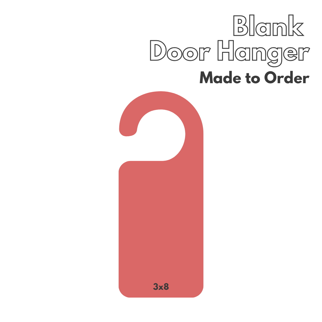 Craft Blank Acrylic Door Hanger Shape