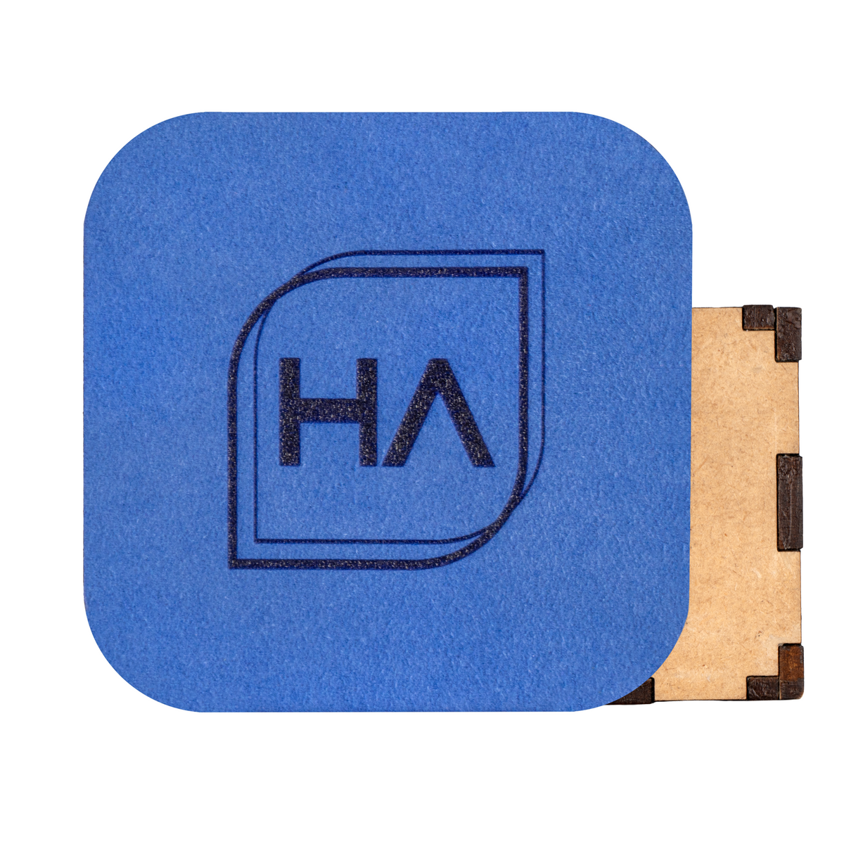 Blue MakerSuede laserable faux microfiber suede sheet for laser engraving and laser cutting