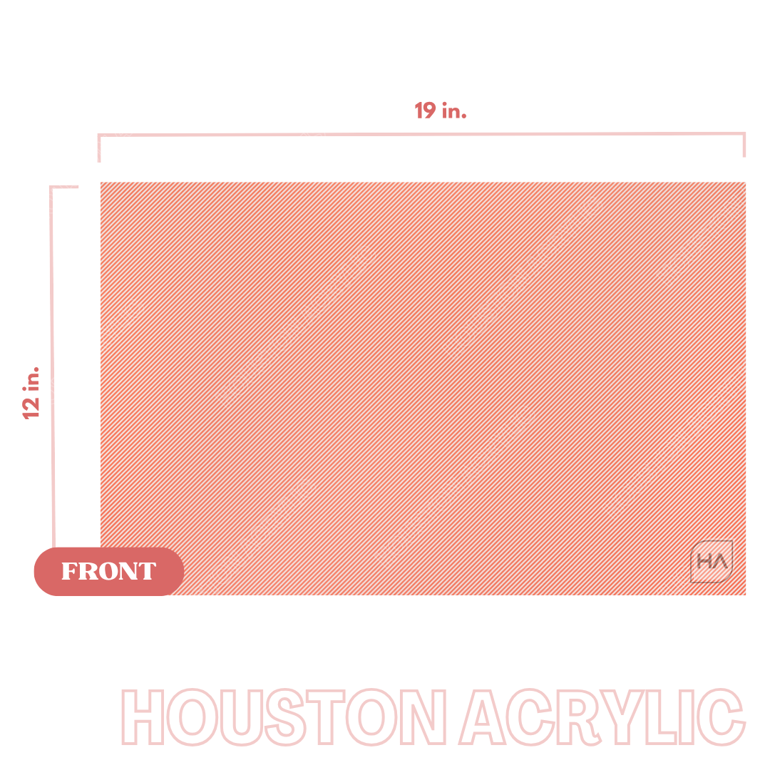 1/8" Candy Cane Stripes MakerPrint Acrylic Sheet Full Size Sheet View