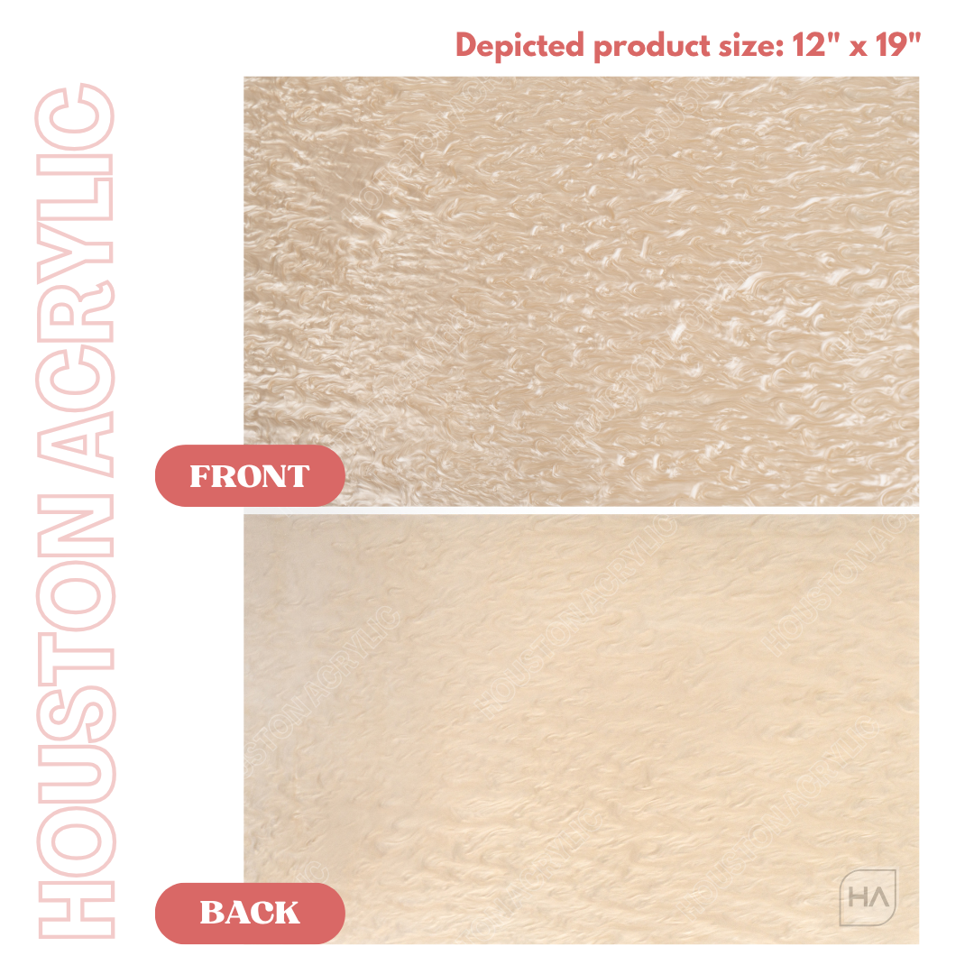 1/8" Champagne Pearl Cast Acrylic Sheet