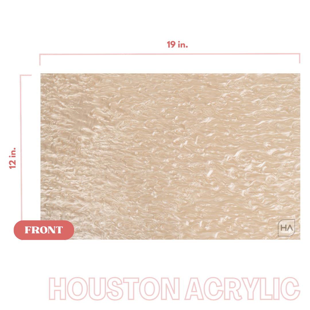 1/8" Champagne Pearl Cast Acrylic Sheet