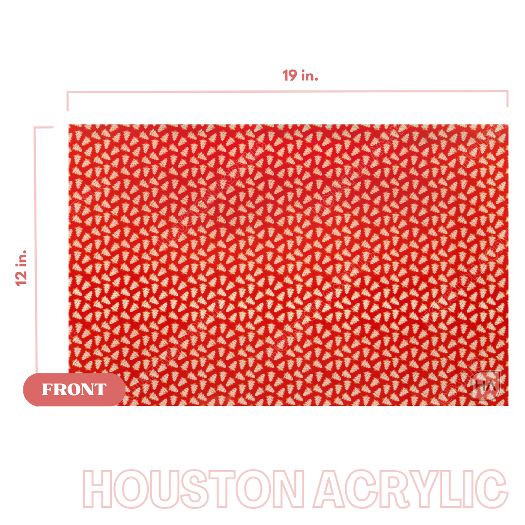 1/8" Christmas Tree Cookies MakerPrint Full Size Acrylic Sheet View