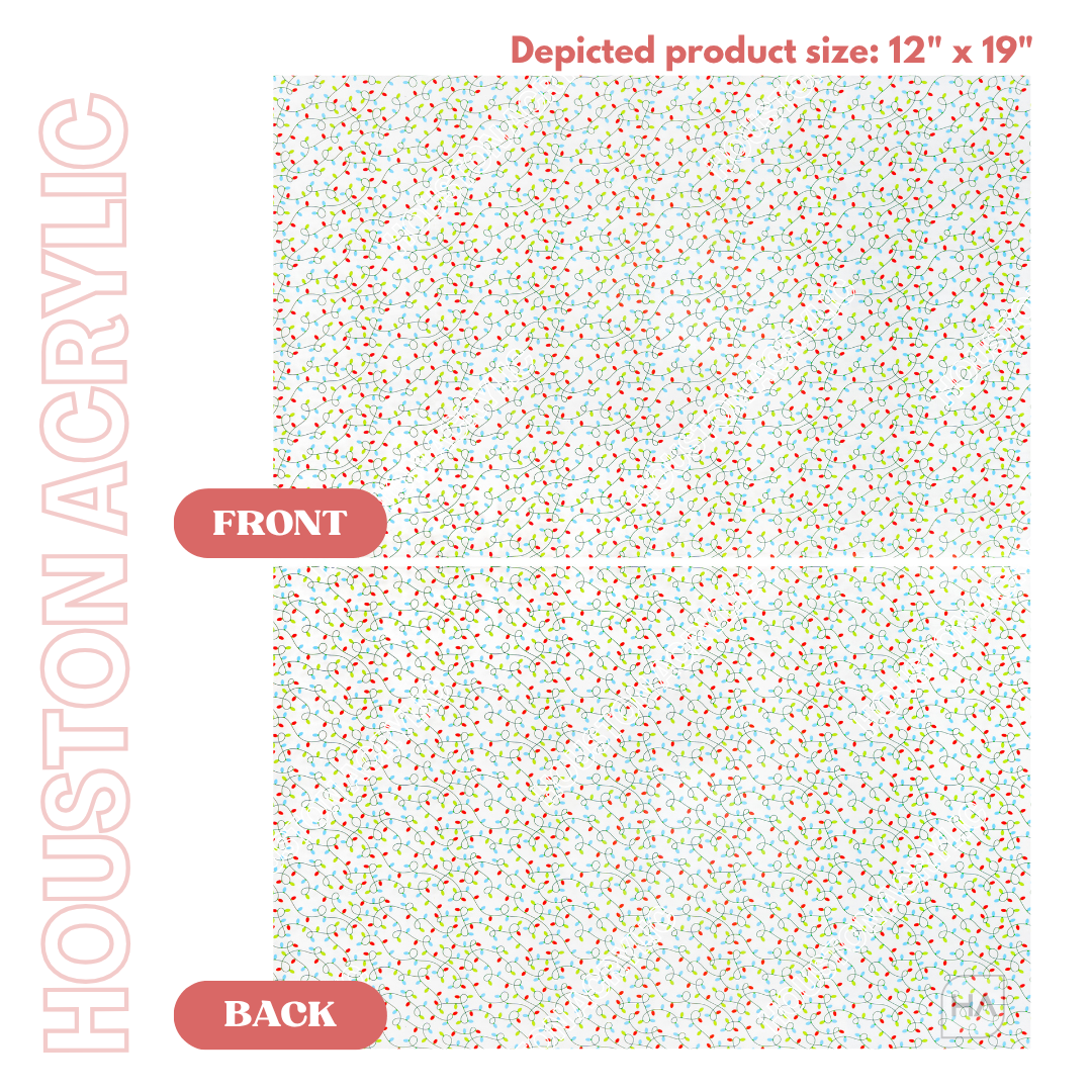 1/8" Clear Christmas Lights Texture MakerPrint