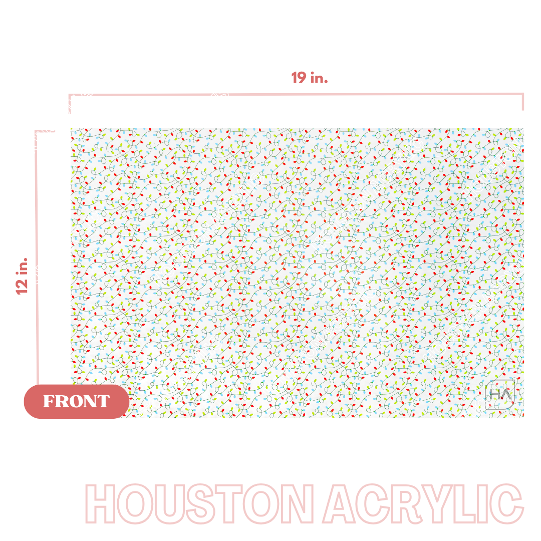 1/8" Clear Christmas Lights Texture MakerPrint Full Size Sheet View