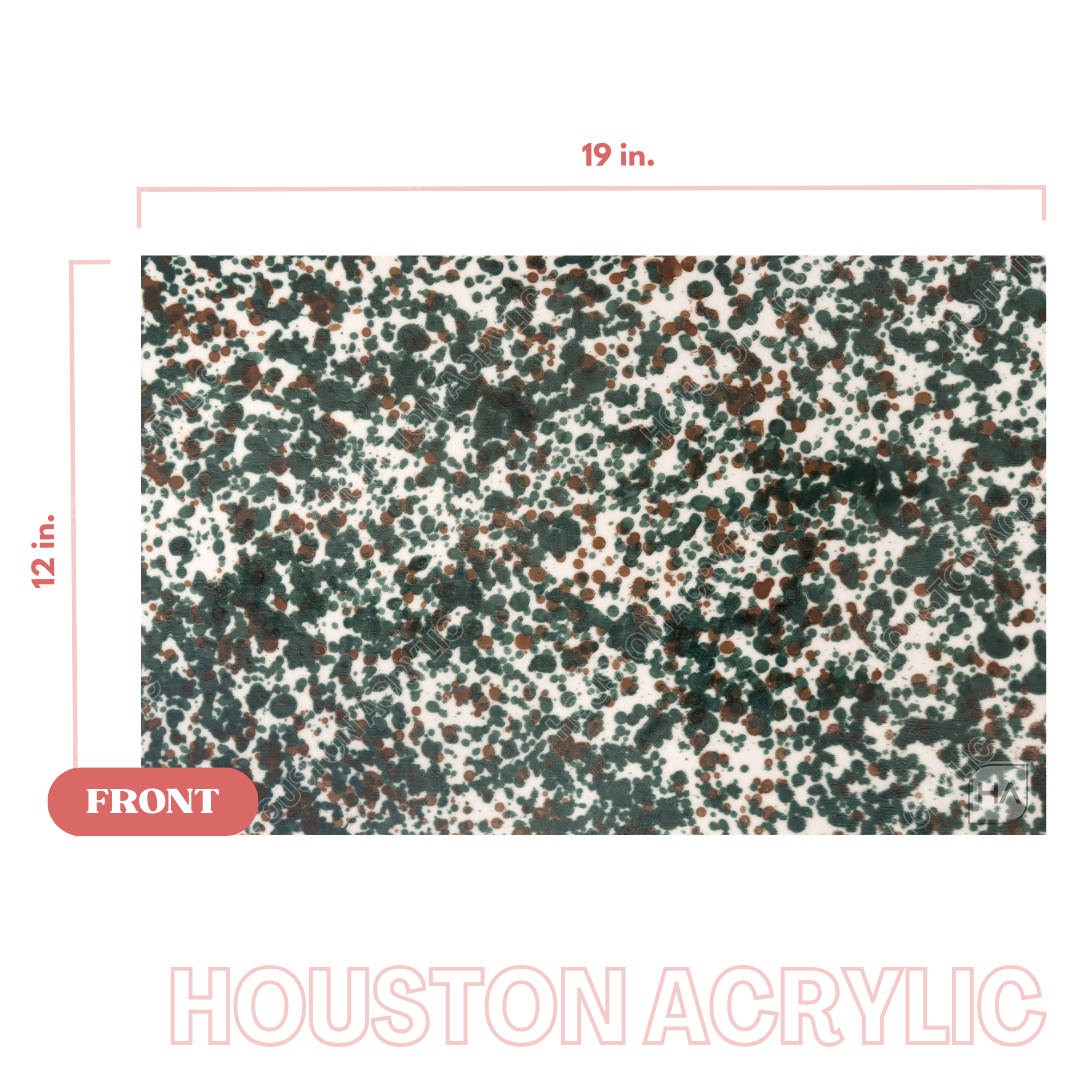 1/8" Cowboy Splatter Cast Acrylic Sheet