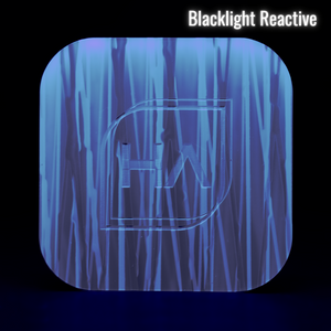 Blacklight reactive 1/8" Coastal Drizzle Cast Acrylic Sheet