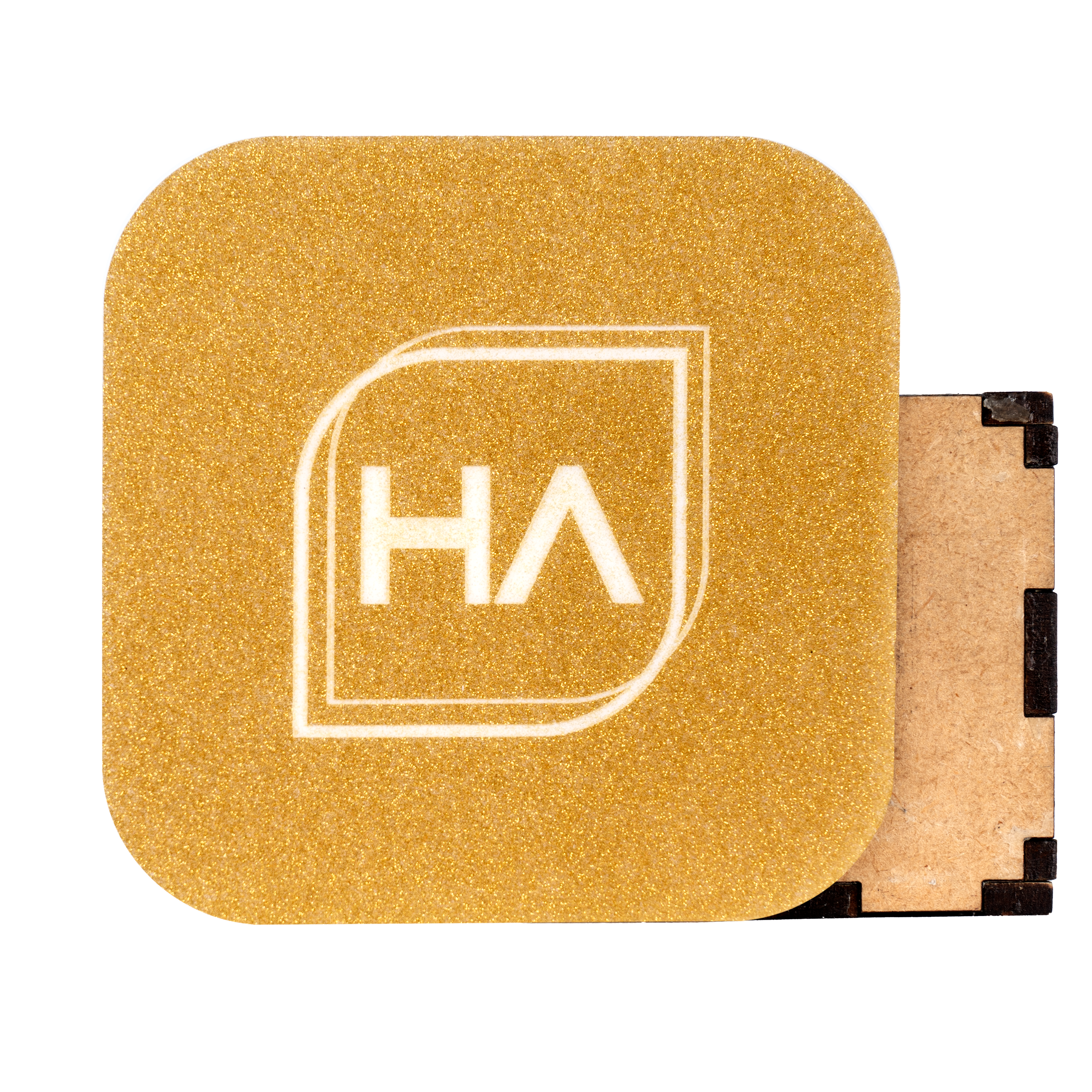 1/8" ColorCarve Gold to White Glitter Cast Acrylic Sheet