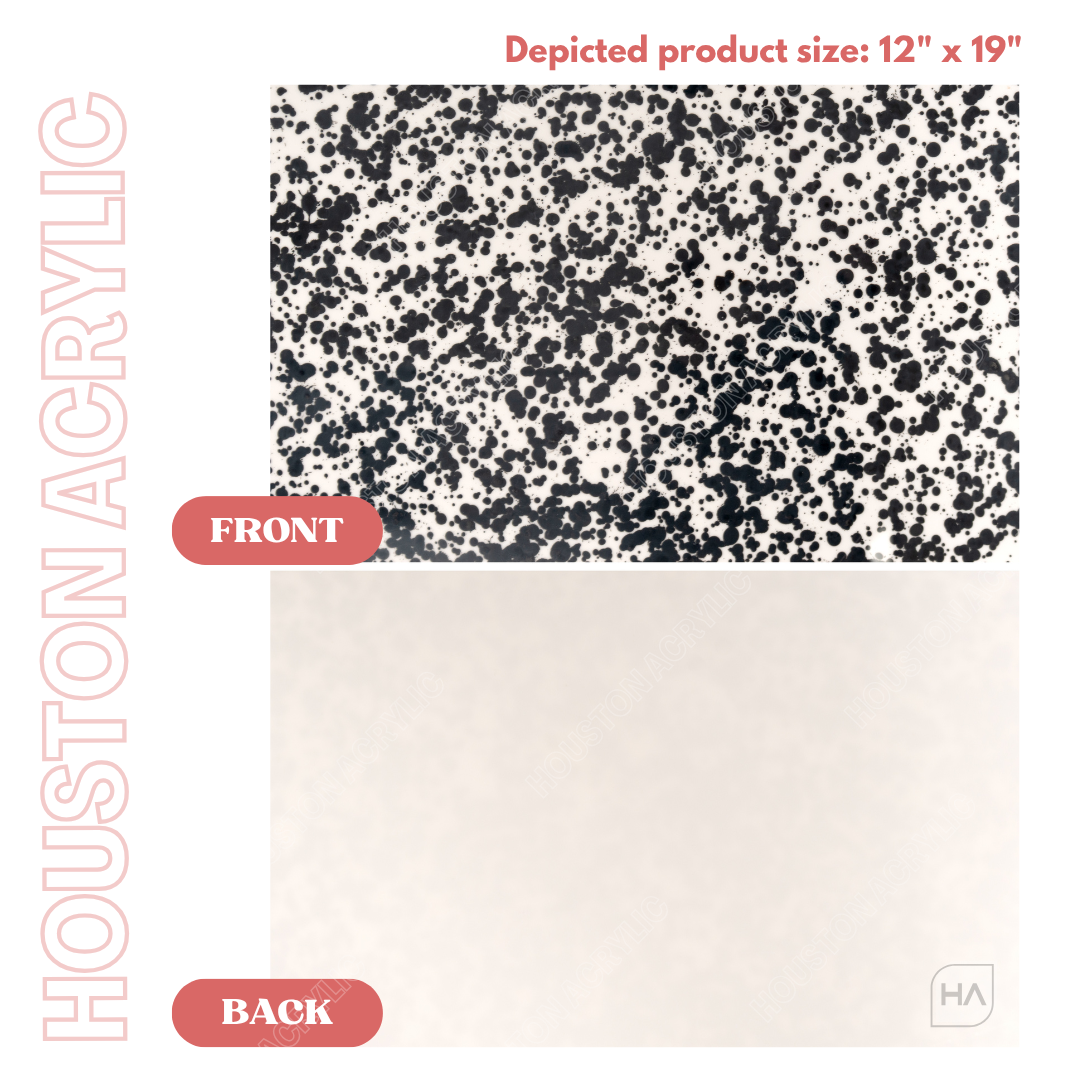 1/8" Dalmatian Splatter Cast Acrylic Sheet