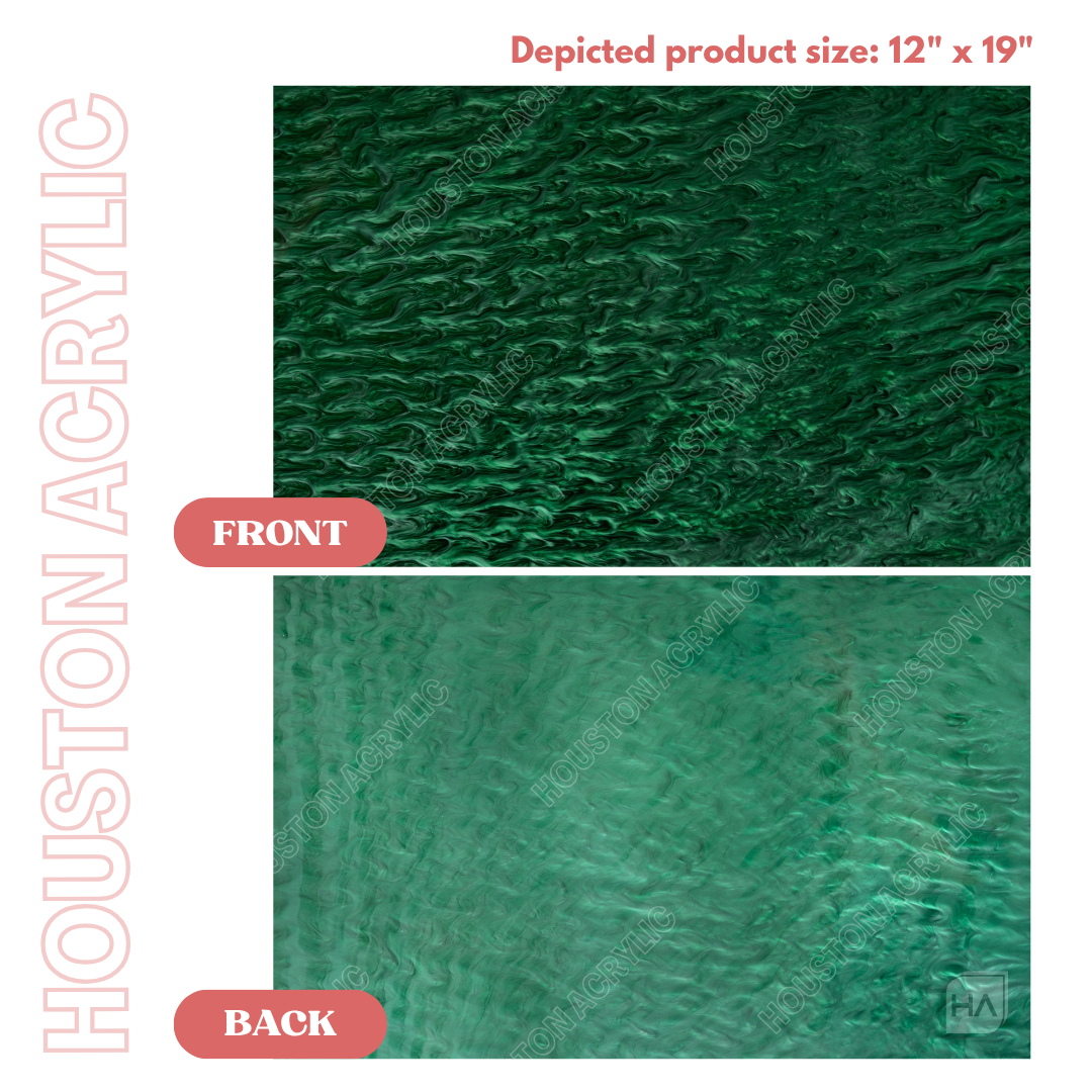 1/8" Dark Green Pearl Cast Acrylic Sheet