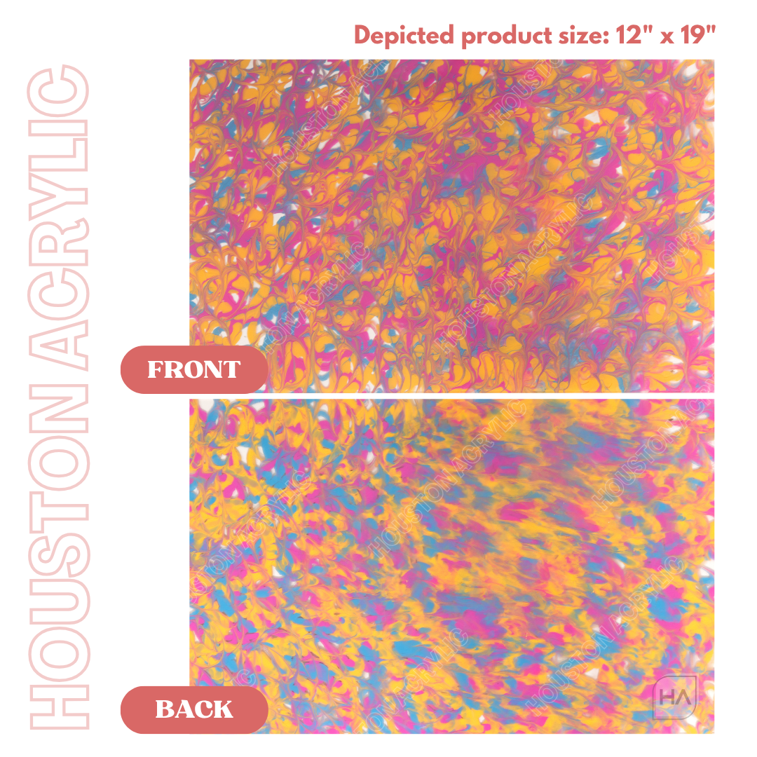 1/8" Disco Swirls Cast Acrylic Sheet