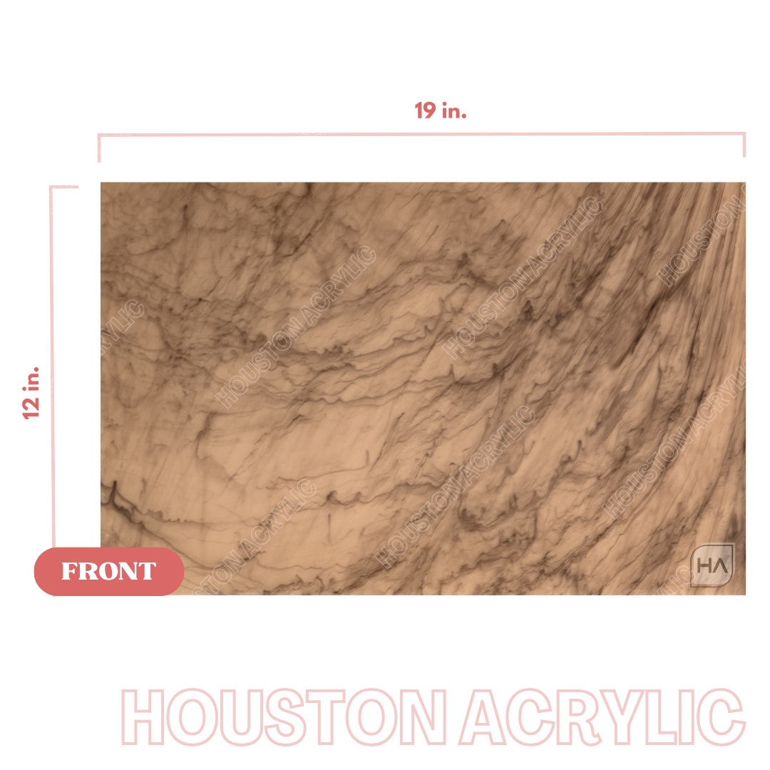 1/8" Driftwood Quartz Cast Acrylic Sheet Full Size Sheet View