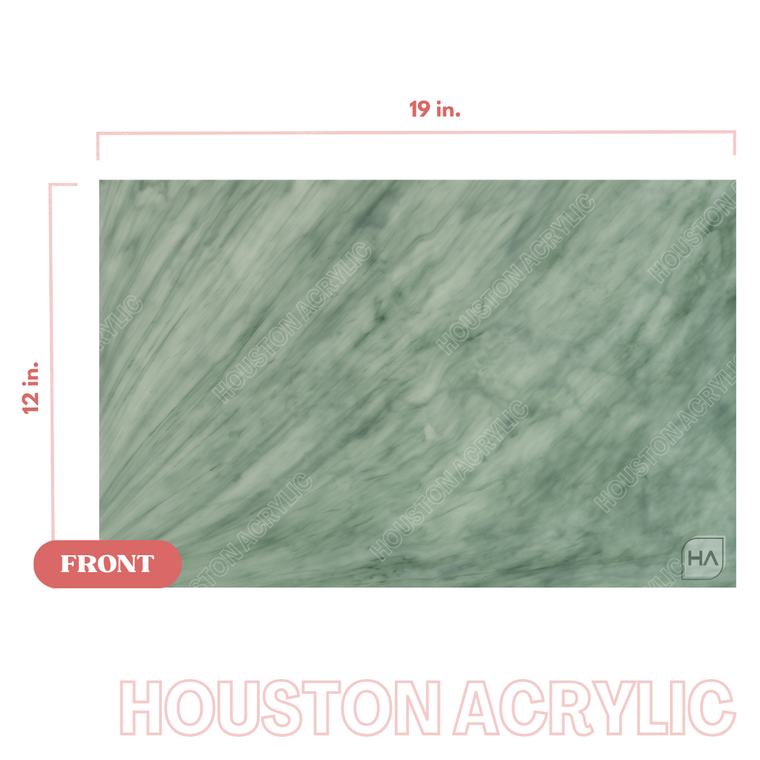 1/8" Emerald Quartz Cast Acrylic Sheet Full Size Sheet View