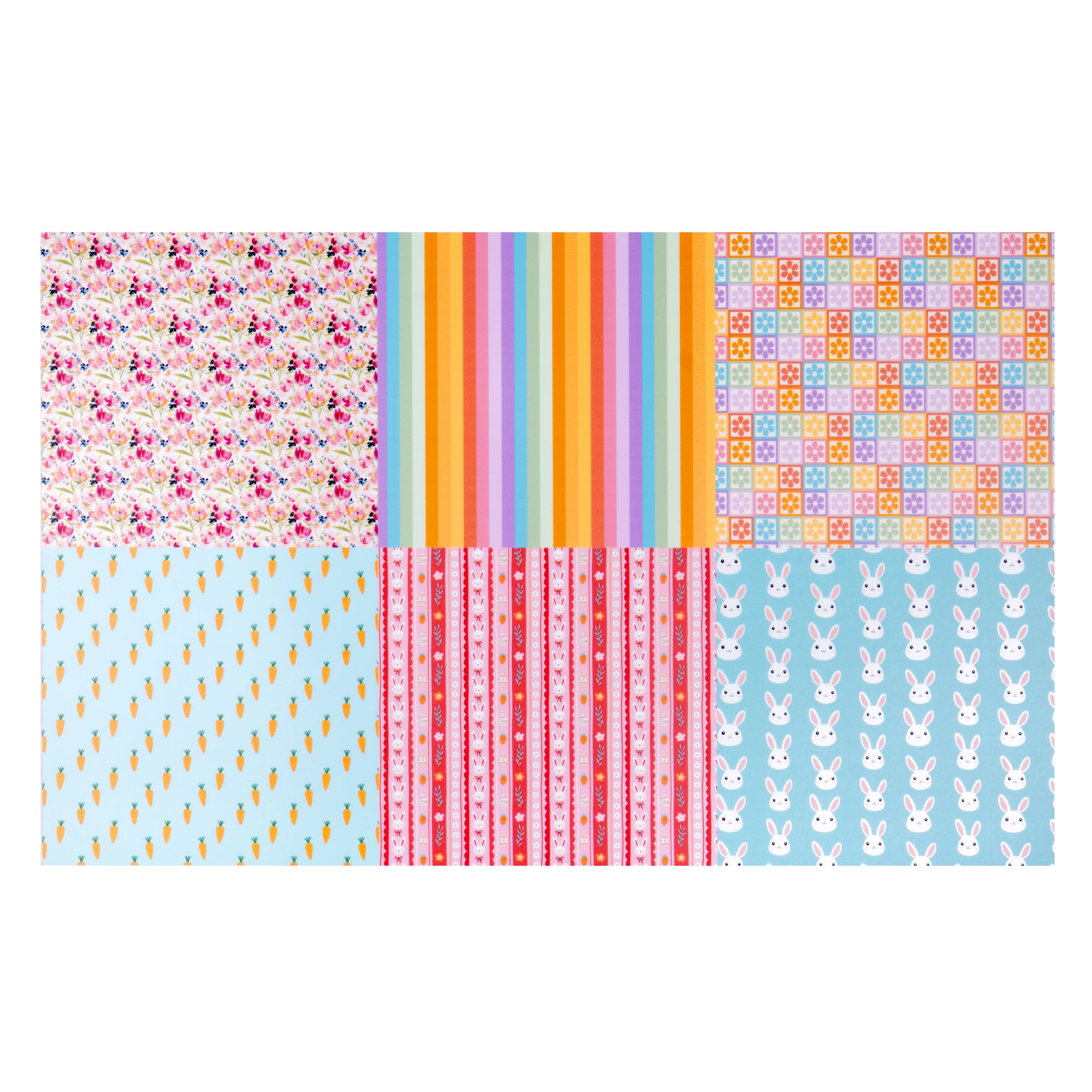 1/8" Easter MakerPrint Sample Sheet on a white Core cast acrylic sheet