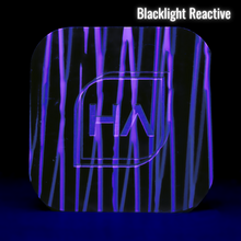 Load image into Gallery viewer, Blacklight reactive 1/8&quot; Electric Drizzle Cast Acrylic Sheet
