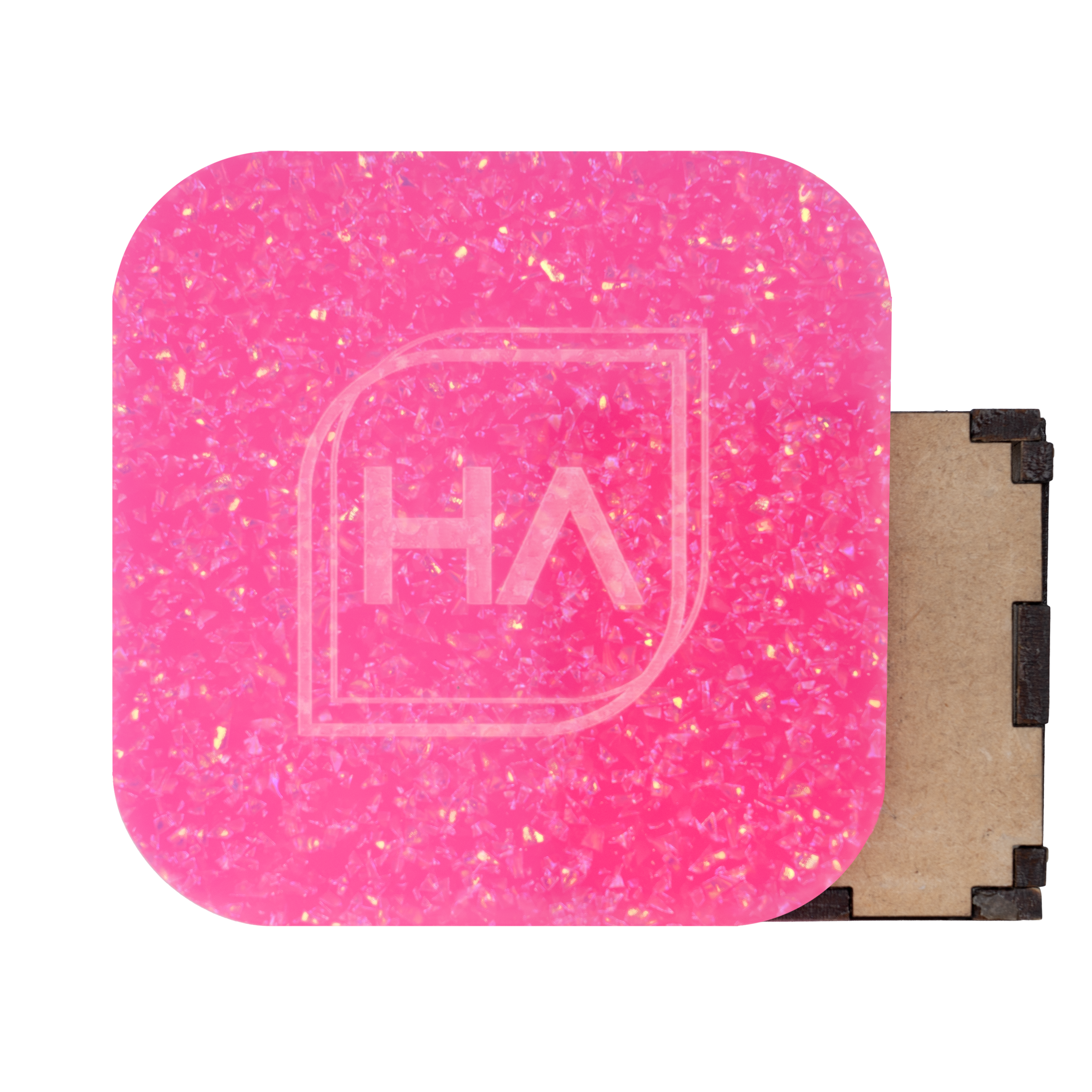 1/8" Electric Pink Crackled Cast Acrylic Sheet