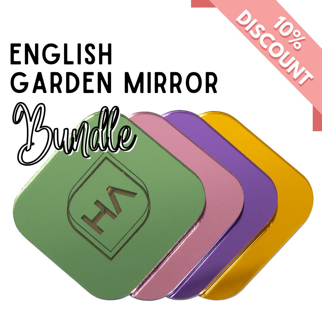 English Garden Mirror Acrylic Sheet Bundle