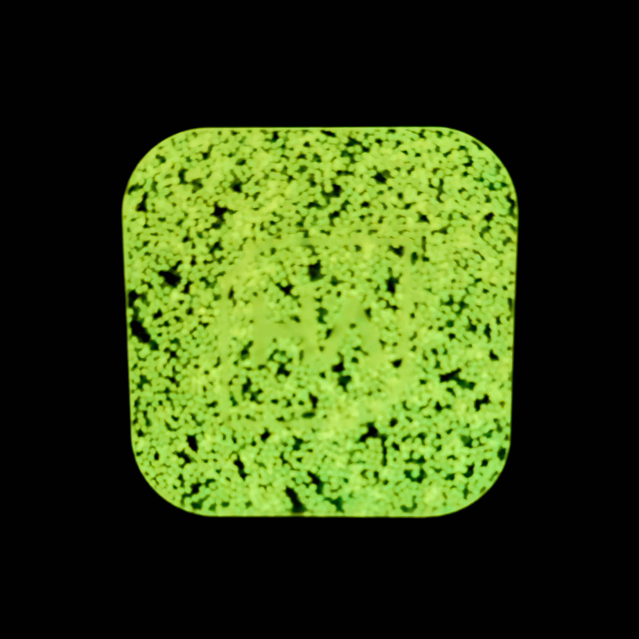 Orange glow in the dark glitter cast acrylic sheet