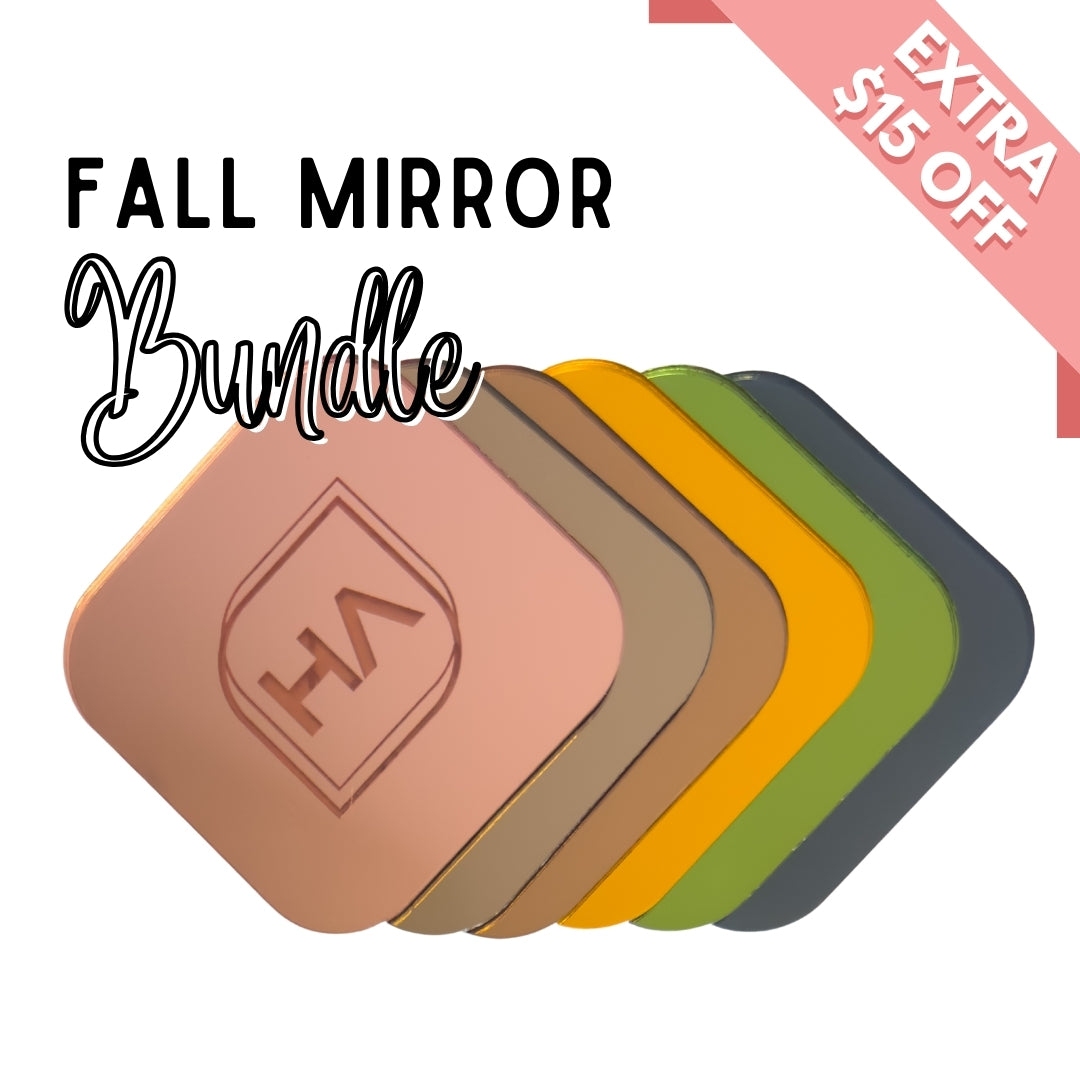 1/8" Fall Mirror Acrylic Sheet Bundle