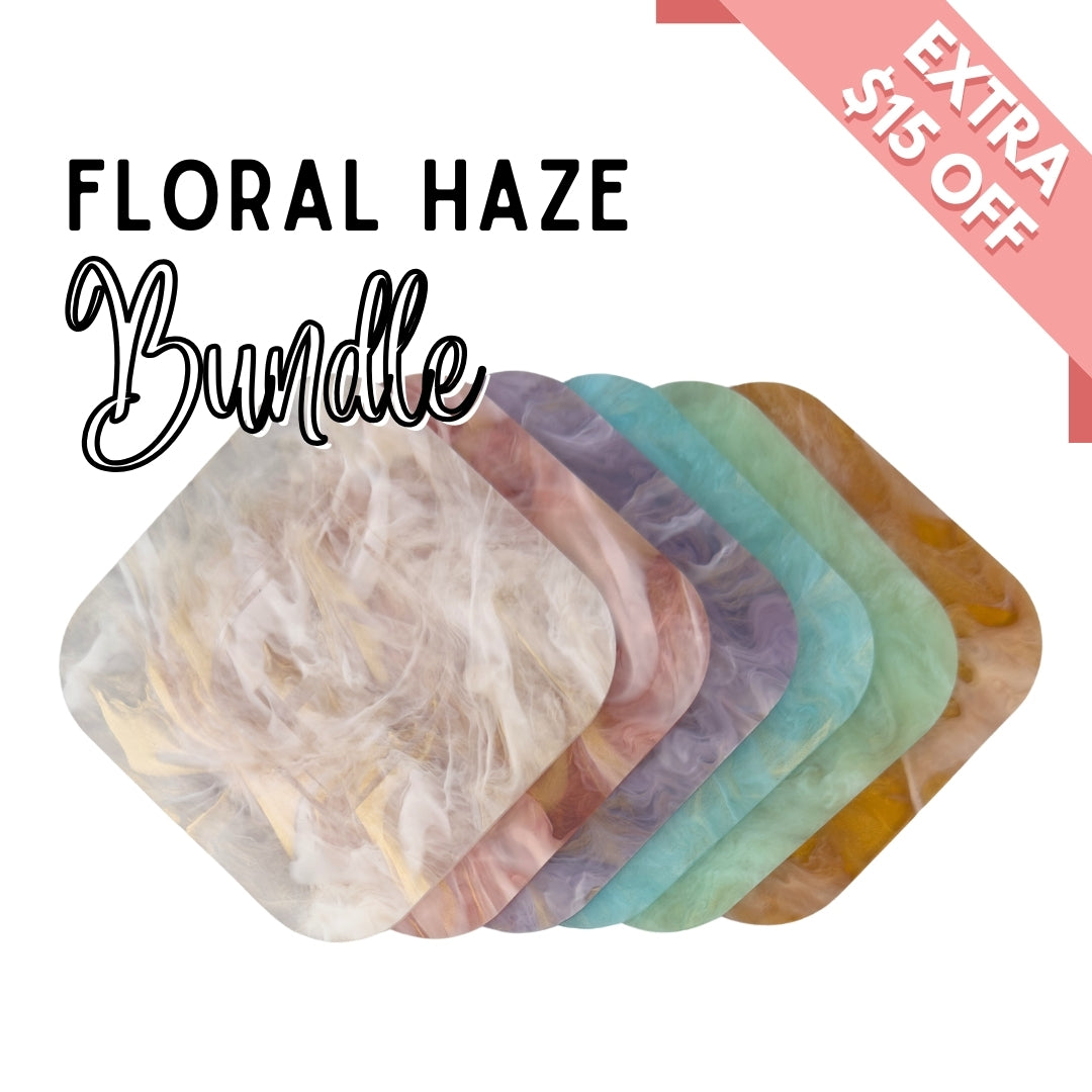 1/8" Floral Haze Cast Acrylic Sheet Bundle