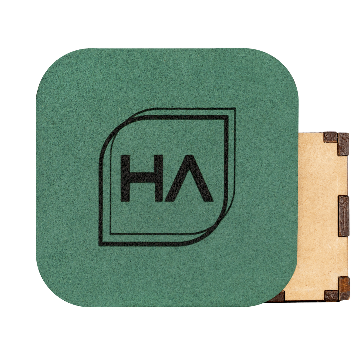 Forest Green MakerSuede laserable microfiber faux suede sheet for laser cutting and laser engraving