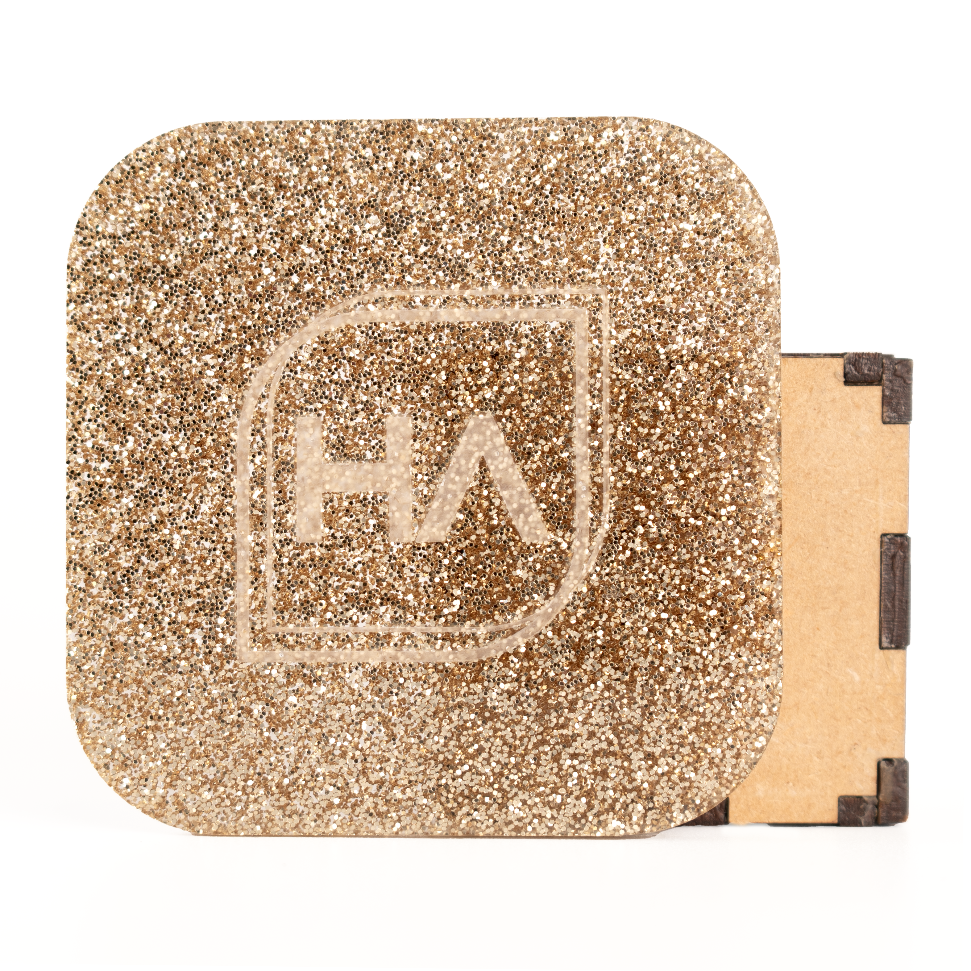 1/8" Gold Glitter Cast Acrylic Sheet