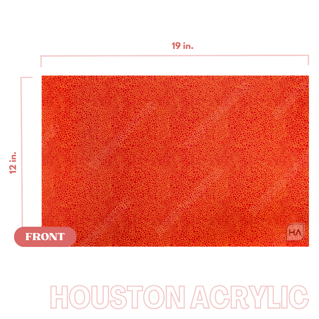 1/8" Halloween Abstract Bubbles MakerPrint Acrylic Sheet Full Size Sheet View