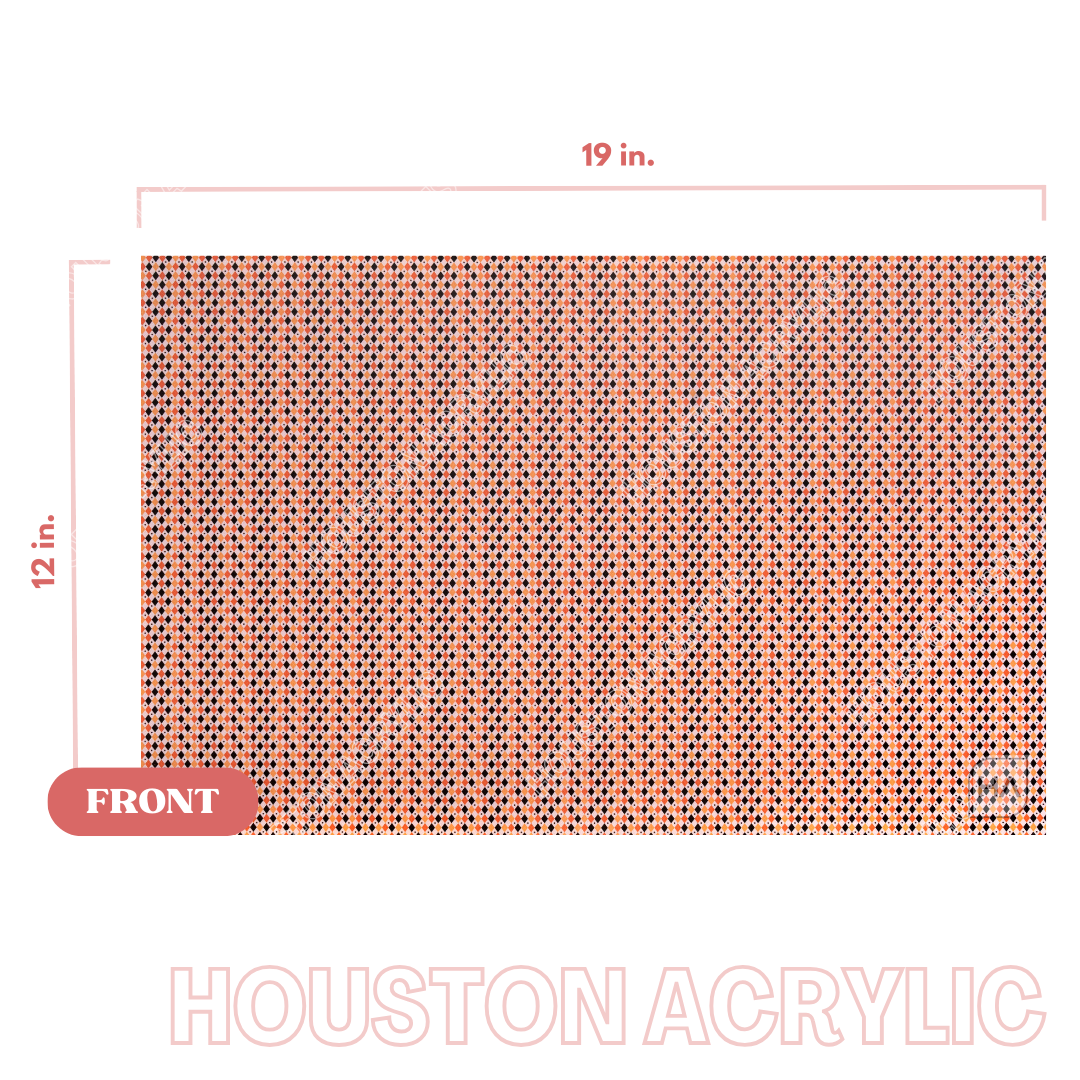 1/8" Halloween Diamond MakerPrint Acrylic Sheet Full Size View