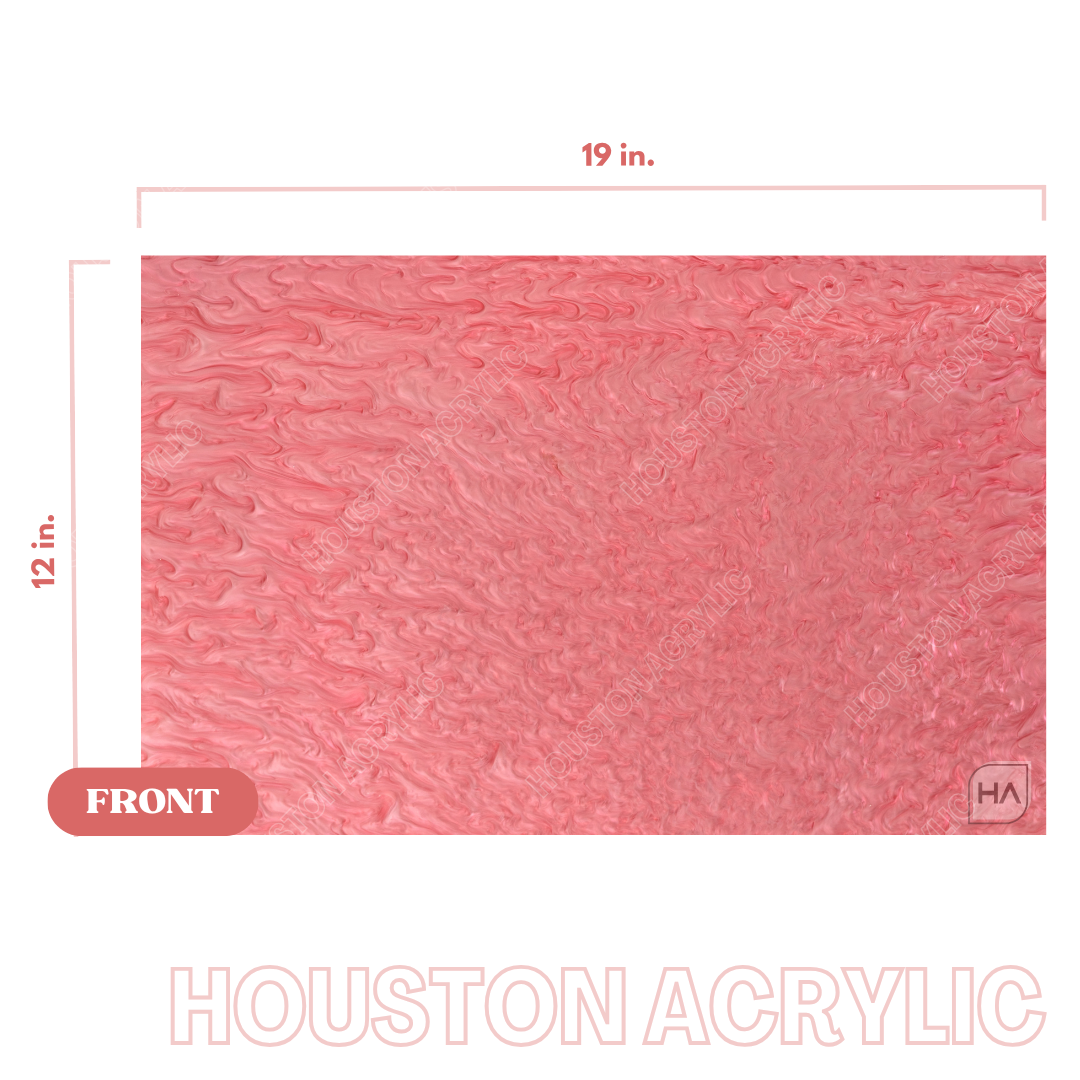 1/8" Hot Pink Pearl Cast Acrylic Sheet