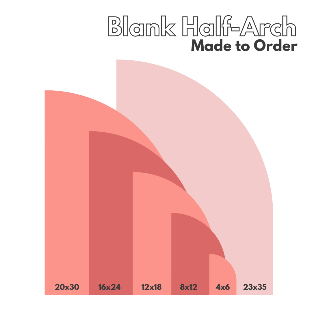 Half-Arch Acrylic Blank (1/8")