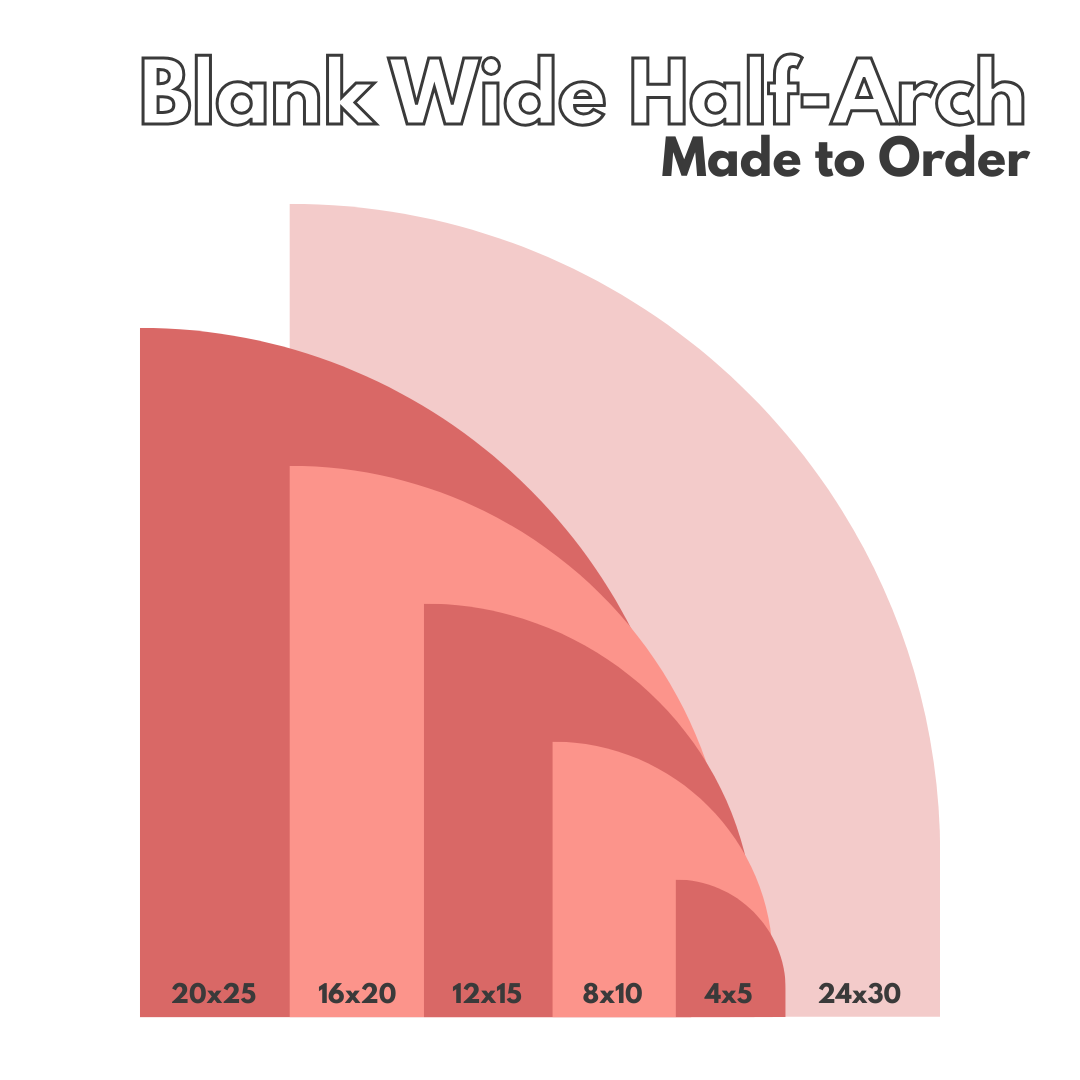 Wide Half-Arch Acrylic Blank (1/8")