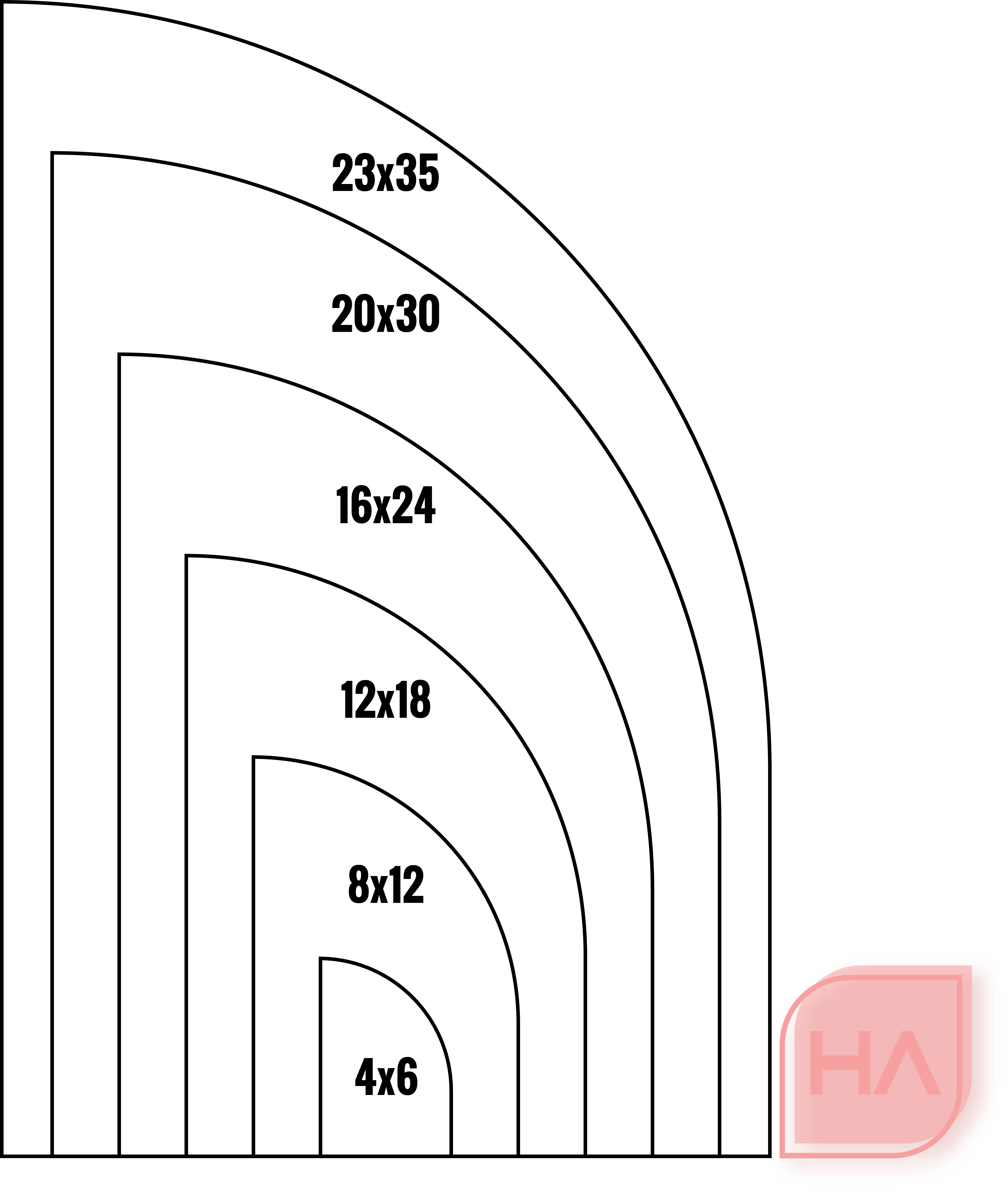 Half-Arch Acrylic Blank (1/8")