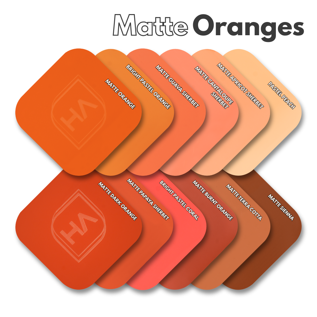 Houston Acrylic Matte Orange Acrylic Sheet Color Comparison
