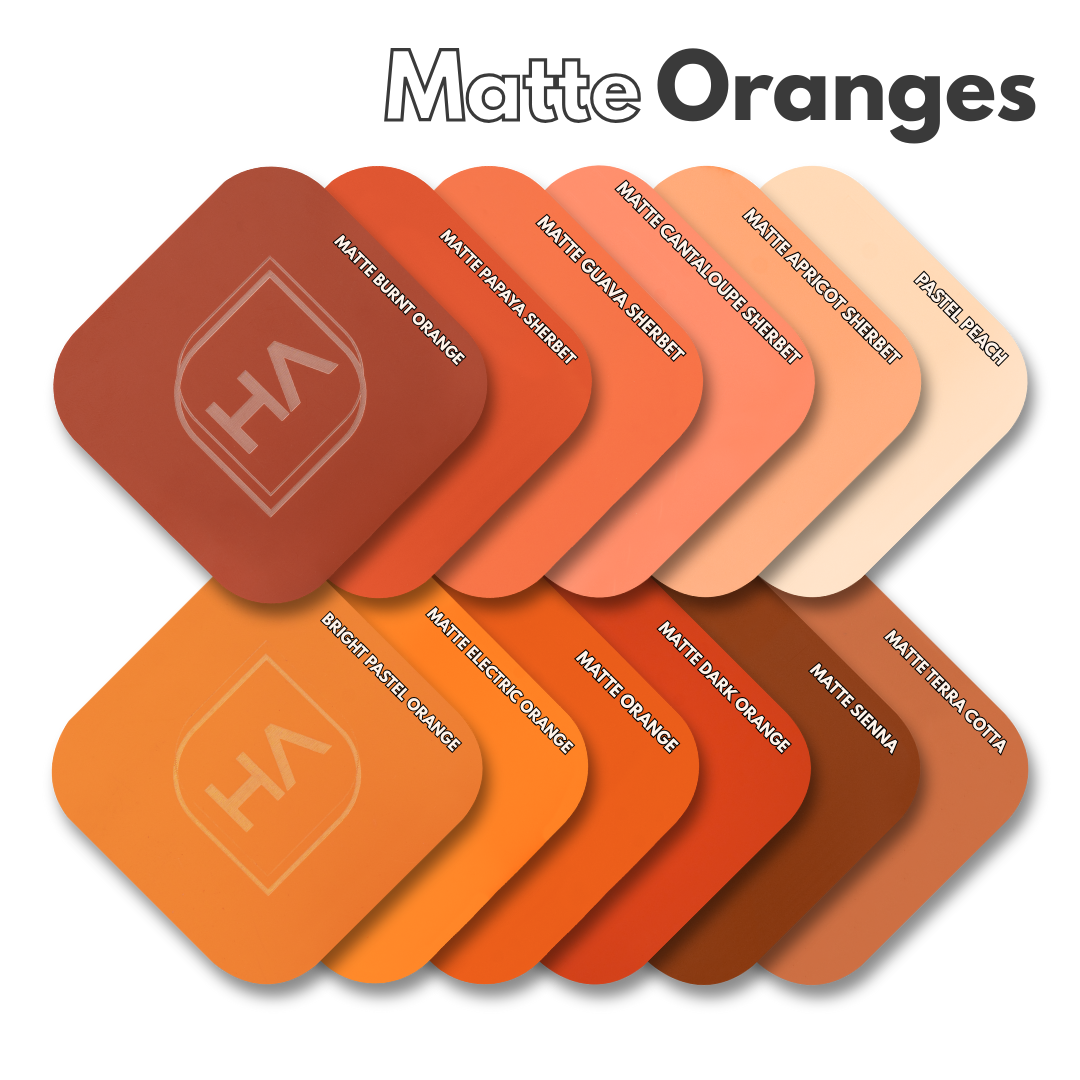 Houston Acrylic Matte Orange Acrylic Sheet Color Comparison