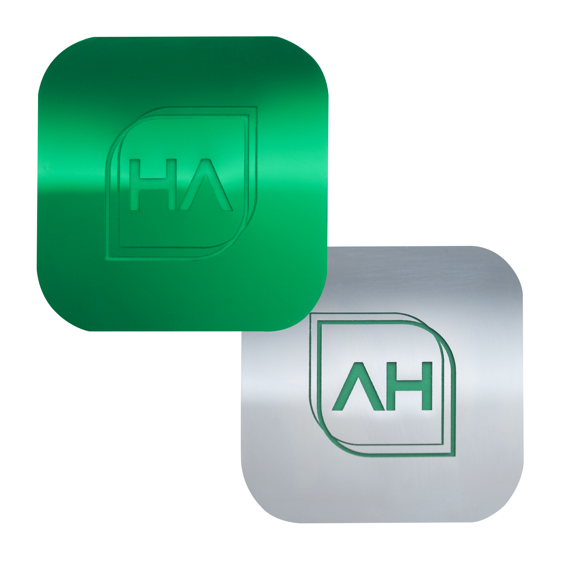 Flex Double-Sided Silver/Green Mirror Acrylic Sheet