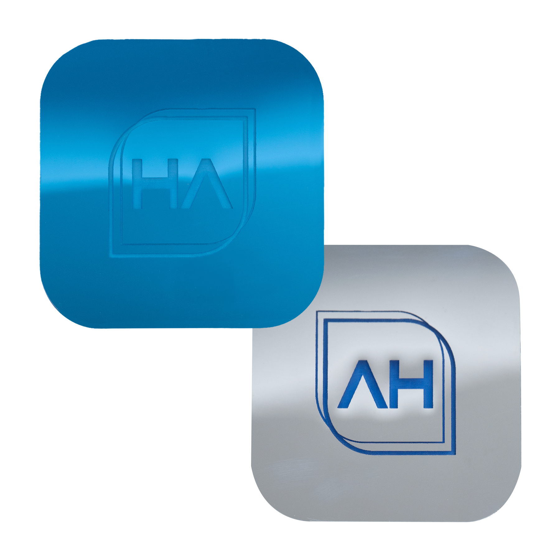 Flex Double-Sided Silver/Blue Mirror Acrylic Sheet
