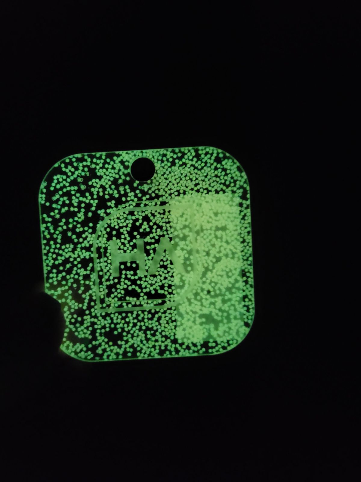 1/8" Pink Glow in the Dark Glitter Cast Acrylic Sheet