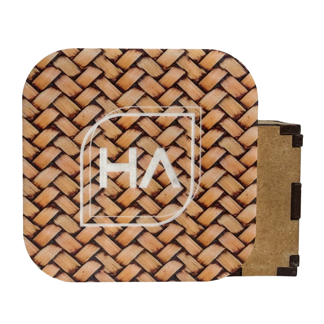 Natural Herringbone Wicker MakerPrint